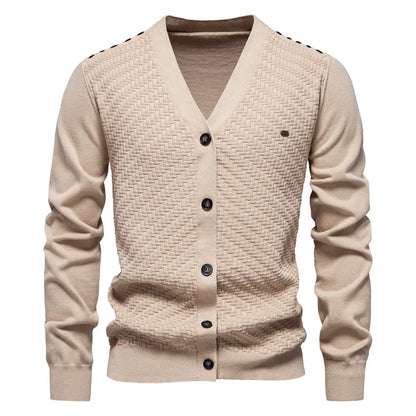 Schneider™ | Warmer Herren Cardigan mit V-Ausschnitt