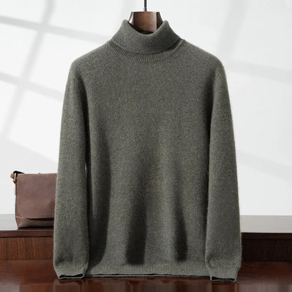 Eleganter Cashmere-Rollkragenpullover