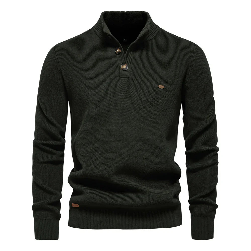 Jäger™ | Herrenpullover mit Knopfdesign