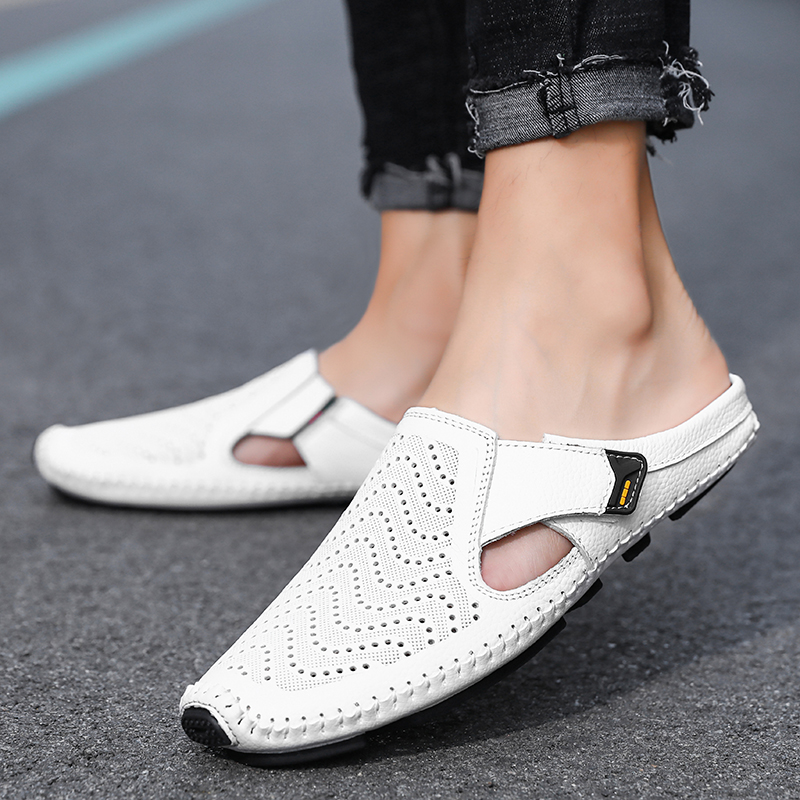 Atmungsaktive italienische Ledersandalen