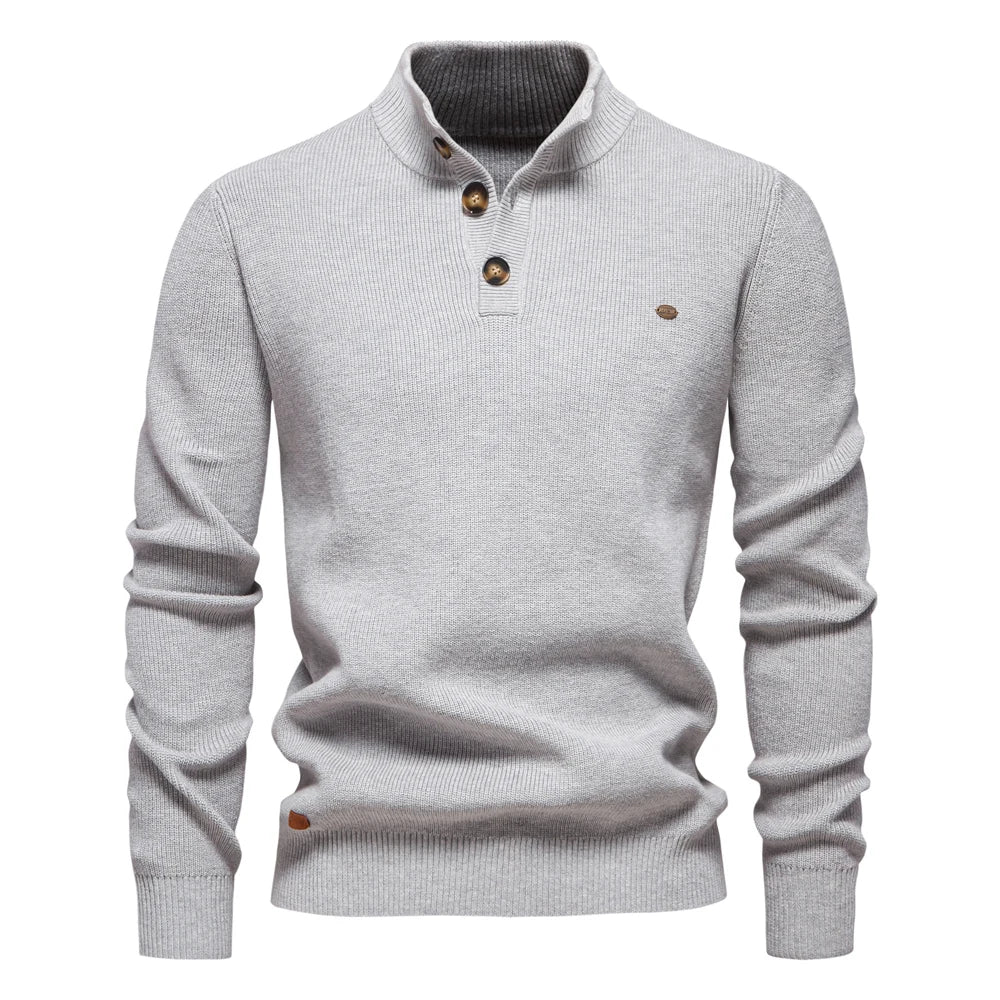 Jäger™ | Herrenpullover mit Knopfdesign