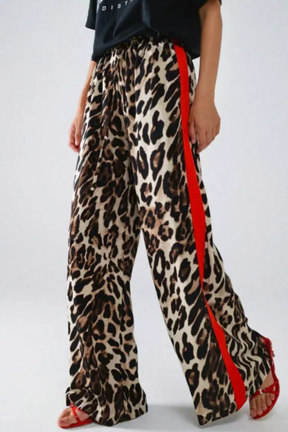 Romy™ | Leopard Hose mit Streifen
