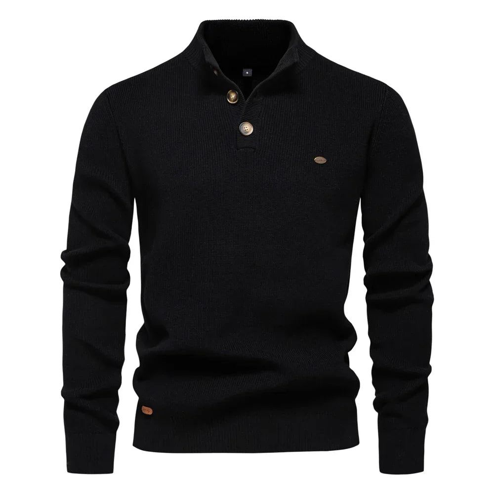 Jäger™ | Herrenpullover mit Knopfdesign