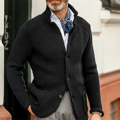 Johann | Strickjacke mit Stehkragen