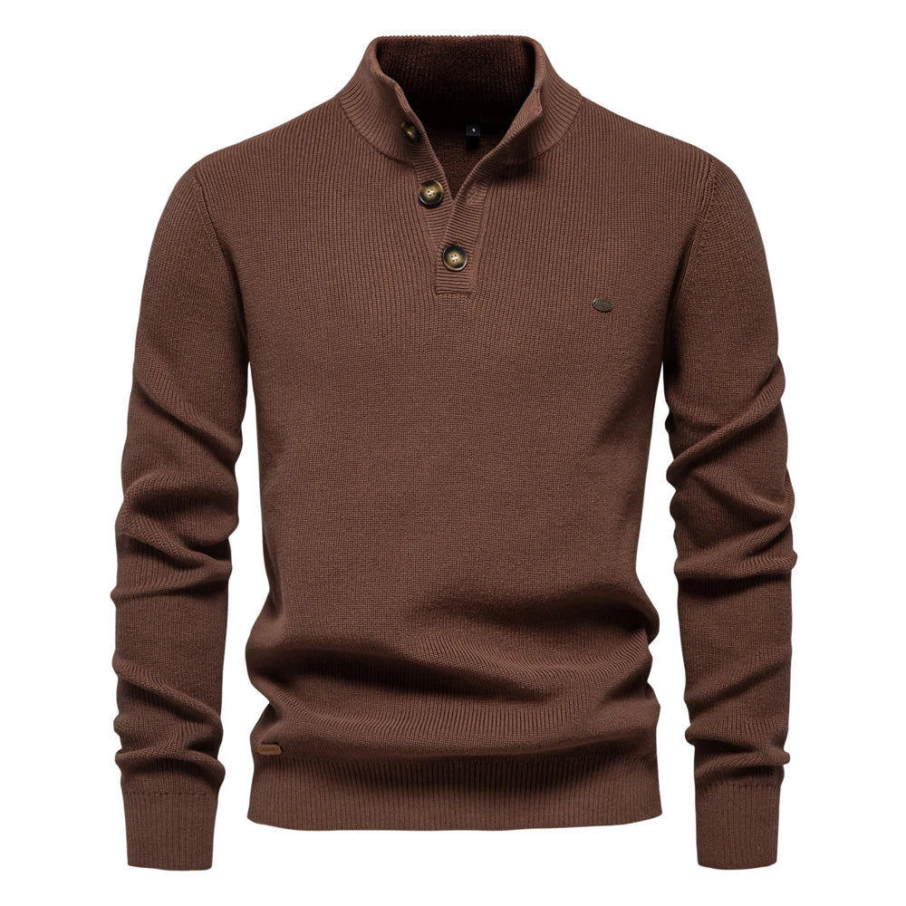Jäger™ | Herrenpullover mit Knopfdesign