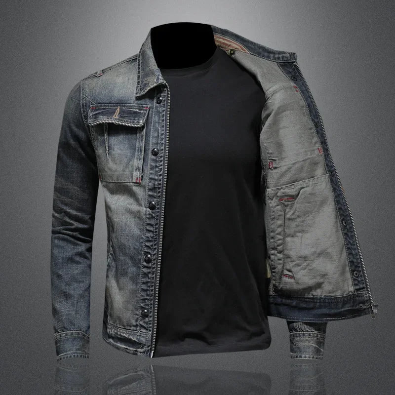 AlpenNord™ | Premium Denim Jacke 75% Baumwolle