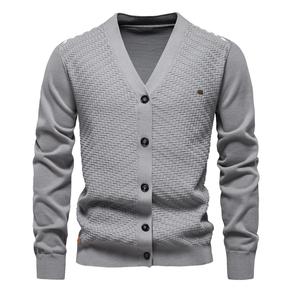 Schneider™ | Warmer Herren Cardigan mit V-Ausschnitt