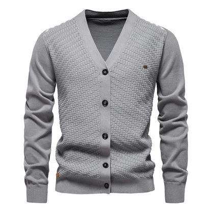 Schneider™ | Warmer Herren Cardigan mit V-Ausschnitt