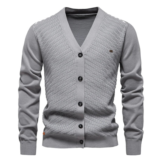 Schneider™ | Warmer Herren Cardigan mit V-Ausschnitt
