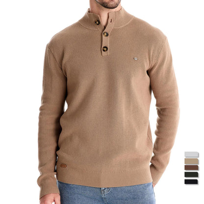Jäger™ | Herrenpullover mit Knopfdesign