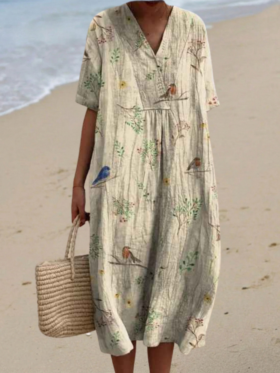 Van Elst Mode® | Sommerbrise Bedrucktes Kleid