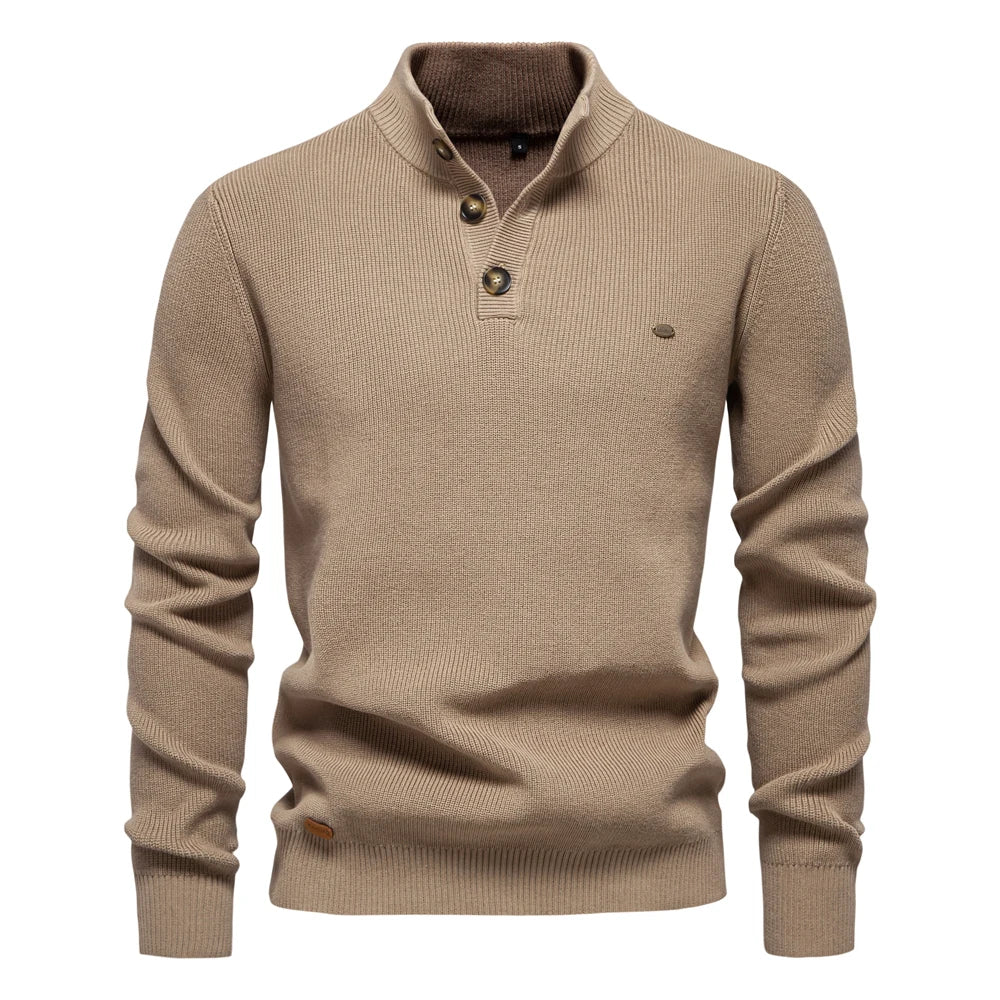 Jäger™ | Herrenpullover mit Knopfdesign