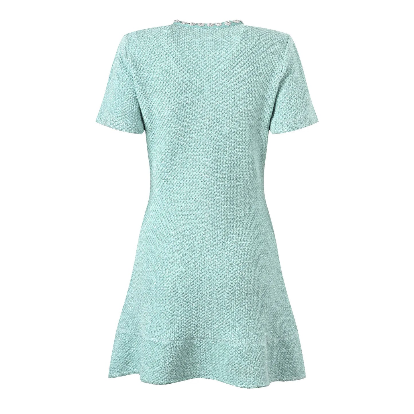 Victoria - Luxe Diamanten Pailletten Strickkleid
