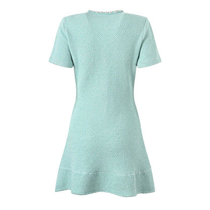 Victoria - Luxe Diamanten Pailletten Strickkleid