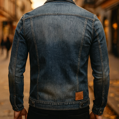 AlpenNord™ | Premium Denim Jacke 75% Baumwolle