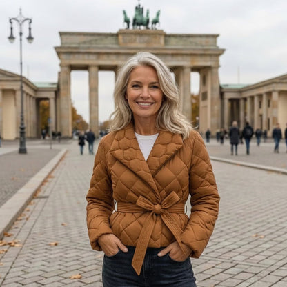 Sophia | Daunenjacke mit Taillengürtel