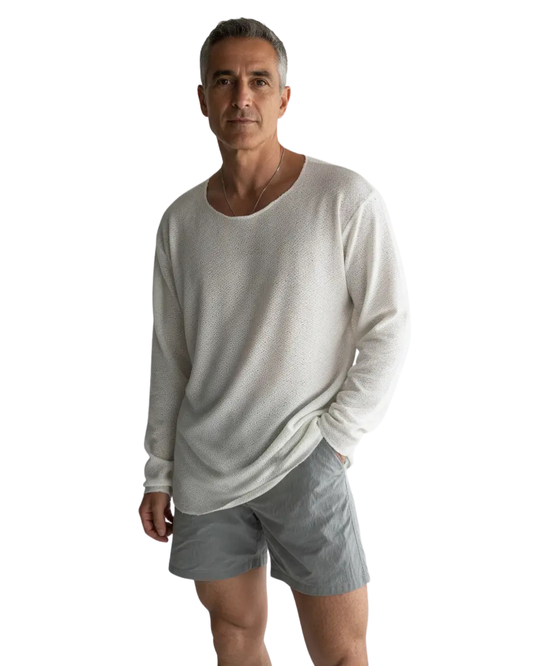 Lässiges Strick-T-Shirt