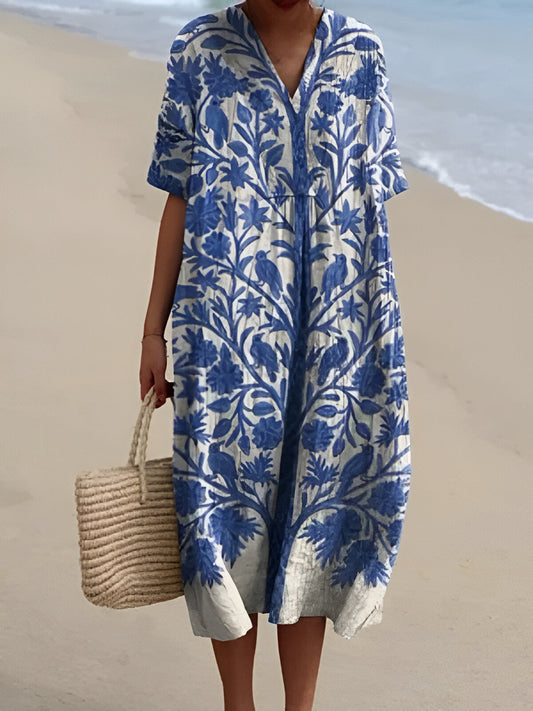 Van Elst Mode® | Sommerliche Blumenprint Kleid