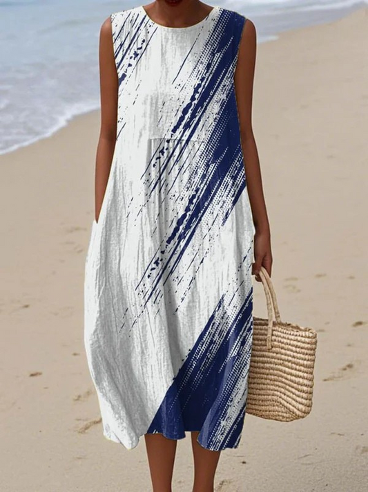 Elena - Alltags Elegantes Midi-Kleid