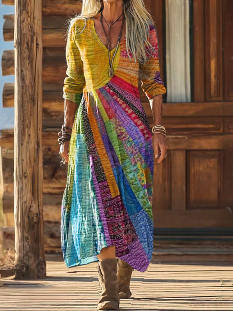 Bohemian Sun Design Kleid