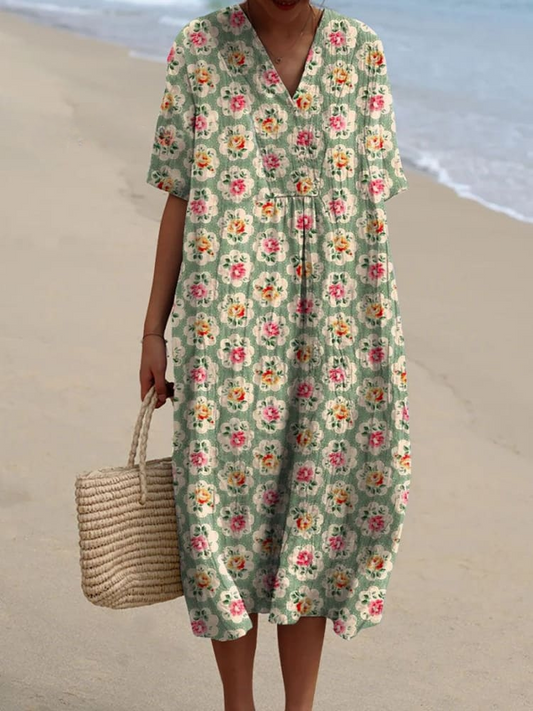 Van Elst Mode® | Sommerliche Blumenprintkleid