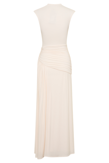 Winslow Cross Over Modal Maxi Kleid - Elfenbein