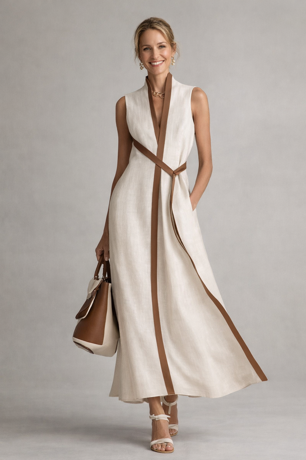 VIVIENNE | Celeste - Elegantes Maxikleid