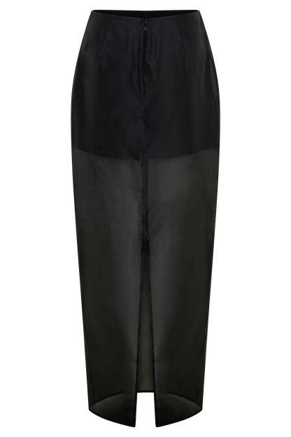 Ximena Organza Maxirock - Schwarz