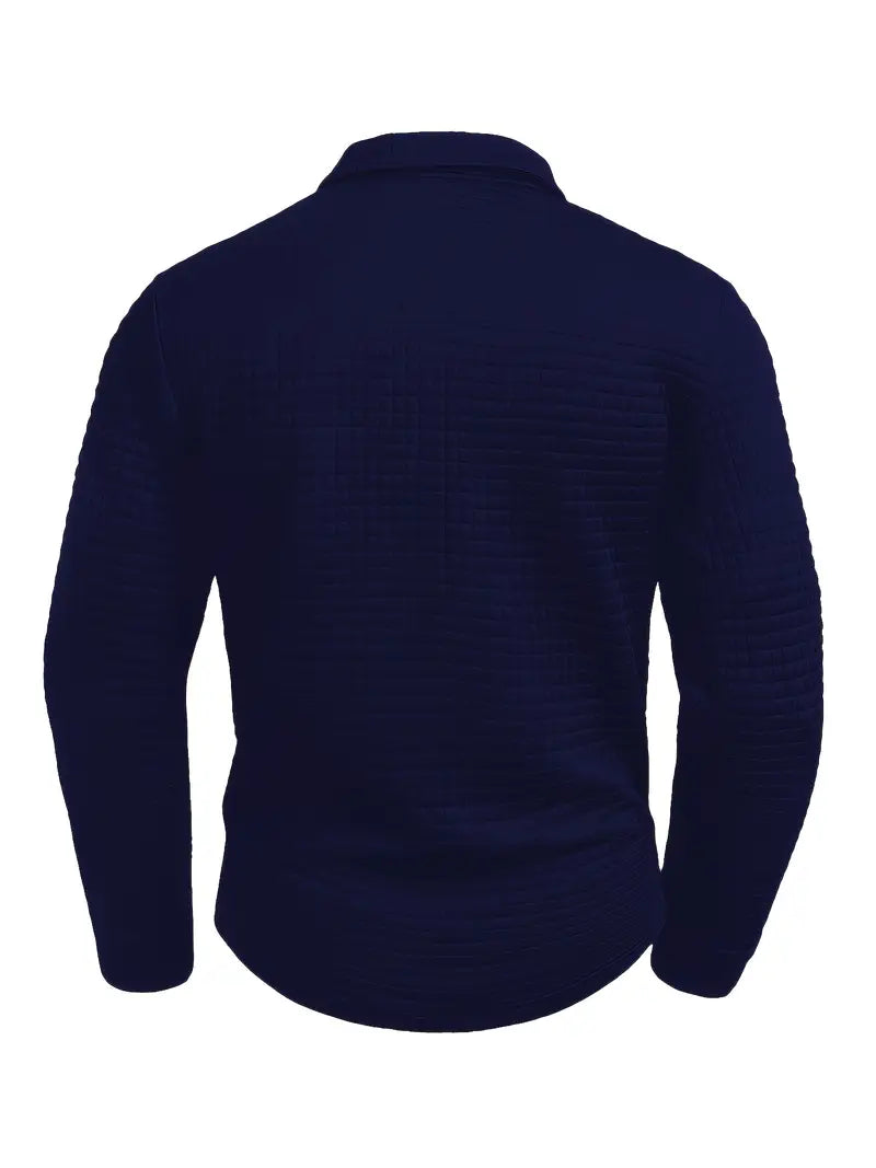 Ephraim | Polo-Shirt mit strukturiertem Stoff und Taschenärmel