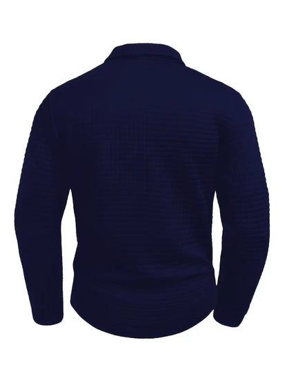 Ephraim | Polo-Shirt mit strukturiertem Stoff und Taschenärmel