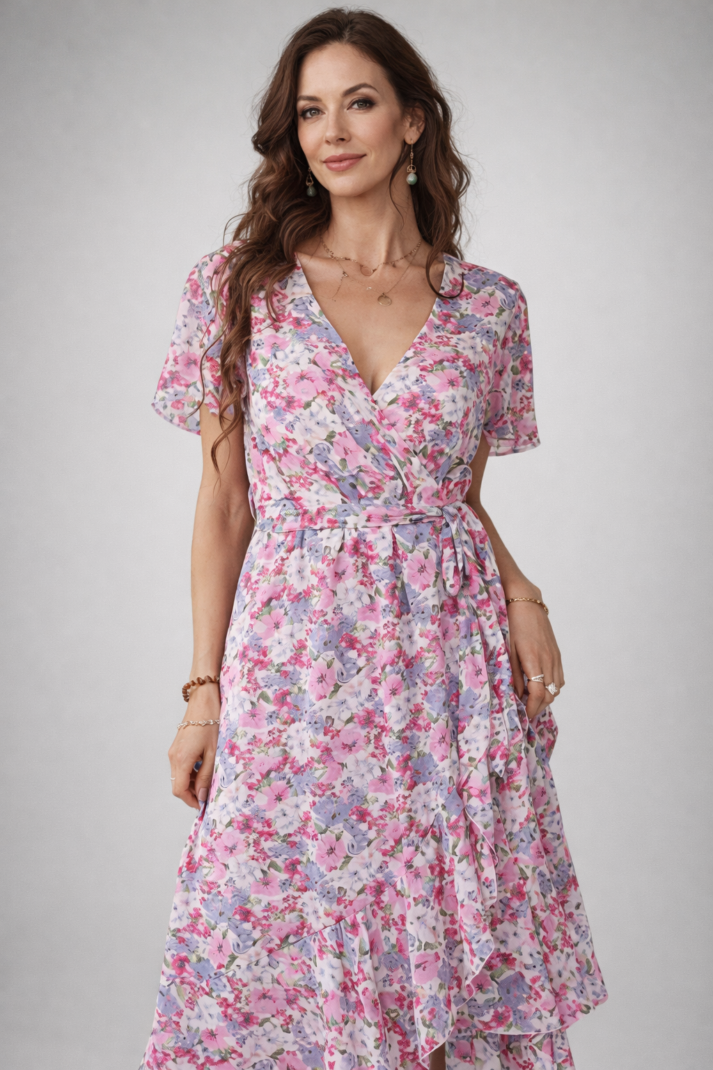 VIVIENNE | Emma - Midi Blumenkleid