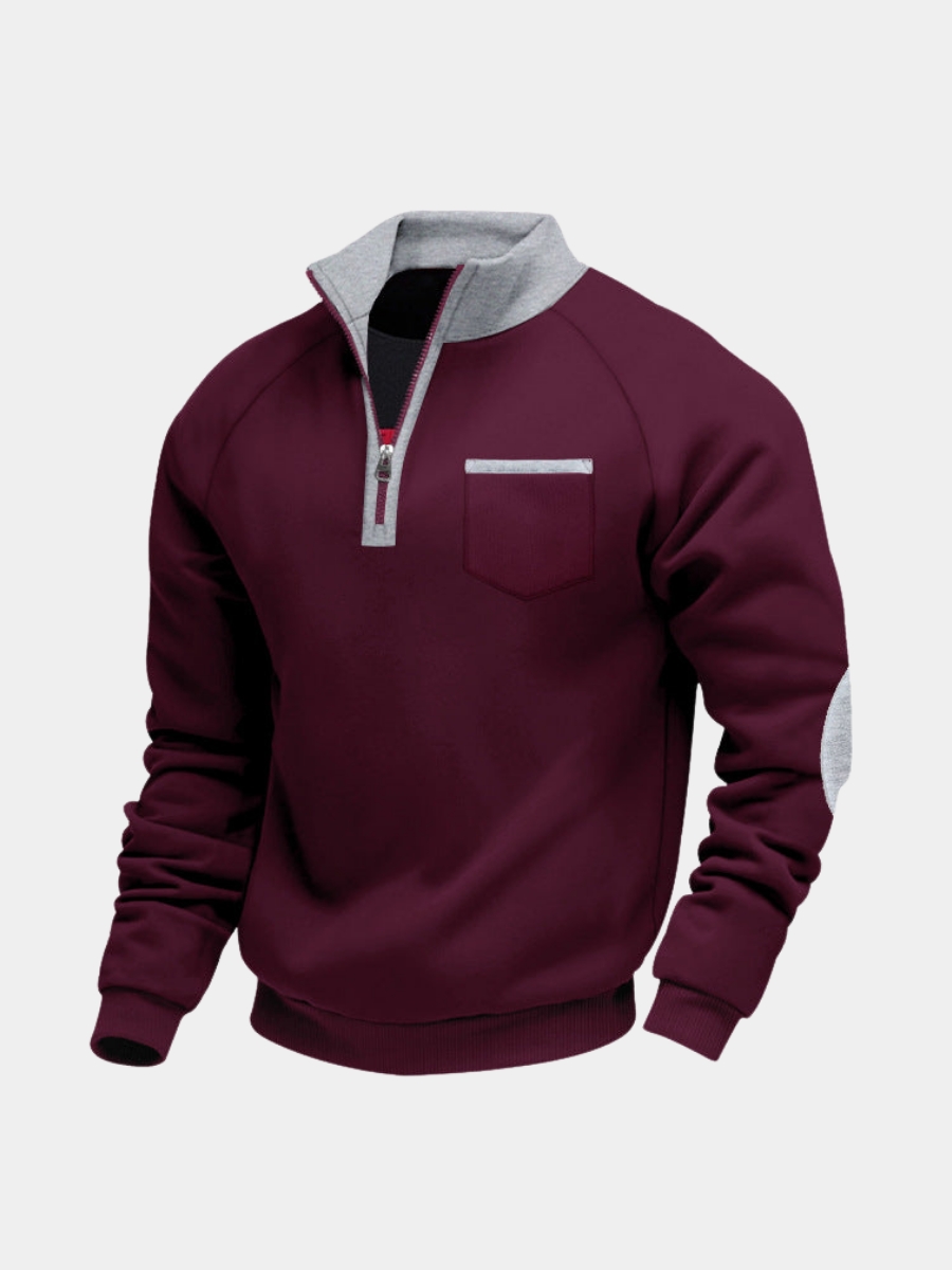 AlpenNord | Herren-Fleece-Half-Zip-Pullover
