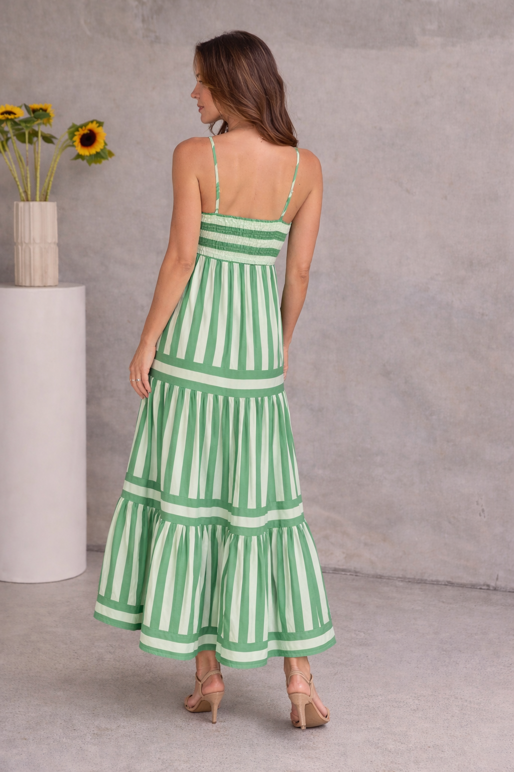 VIVIENNE | Alina - Gestreifte Maxi Kleid
