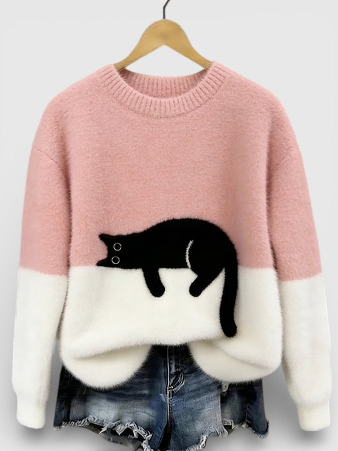 Luna™ | Hoodie mit Katzenprint