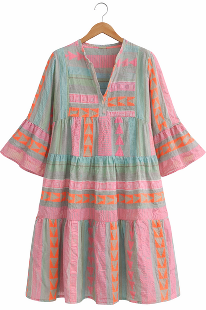 VIVIENNE | Boho Print Kleid