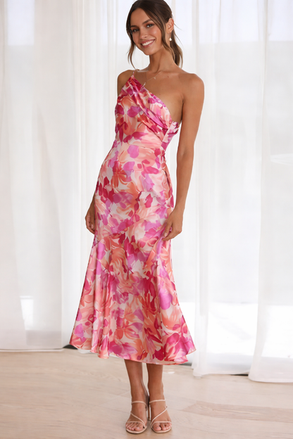 VIVIENNE | Selena - Ein-Schulter Blumenkleid