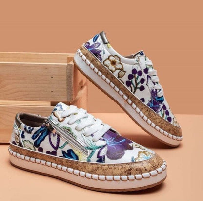 Oluchi™ Orthopädische Sneakers mit Reißverschluss und Blumenmuster