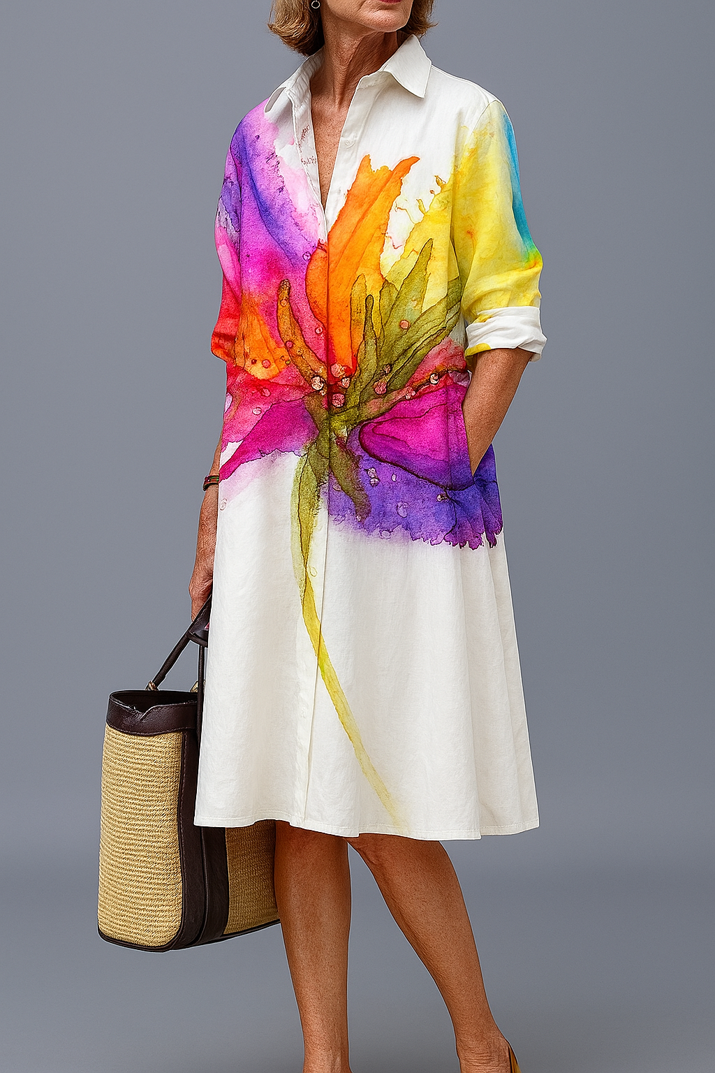 Bridget | Elegantes Midi-Kleid