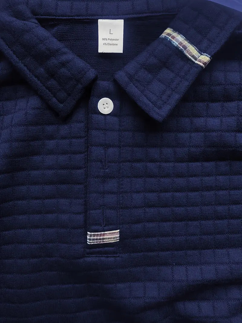 Ephraim | Polo-Shirt mit strukturiertem Stoff und Taschenärmel