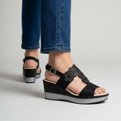 Rachele - Bequeme Sandale für Damen mit Keilabsatz