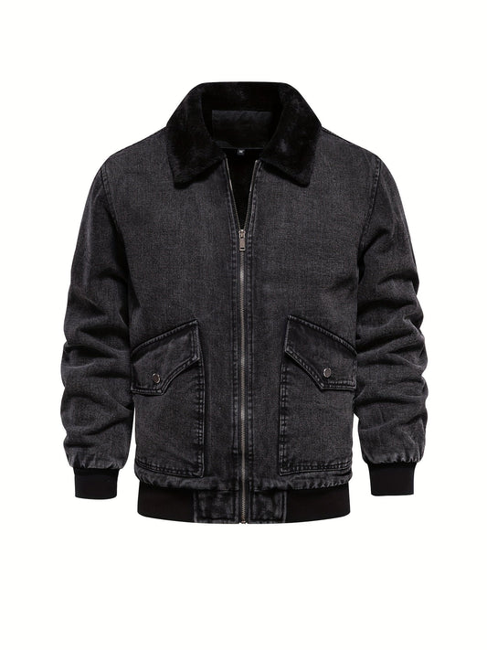 AlpenNord™ | Denim-Fleece-Jacke für Herren
