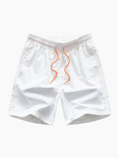Gradient Leinen-Look Hemd & Schwimmshorts