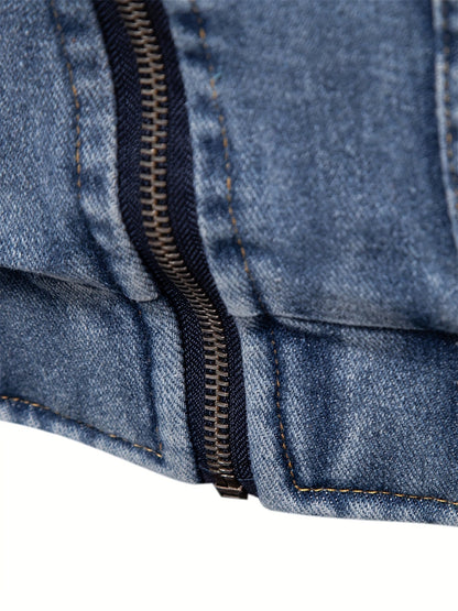 AlpenNord™ | Denim-Fleece-Jacke für Herren