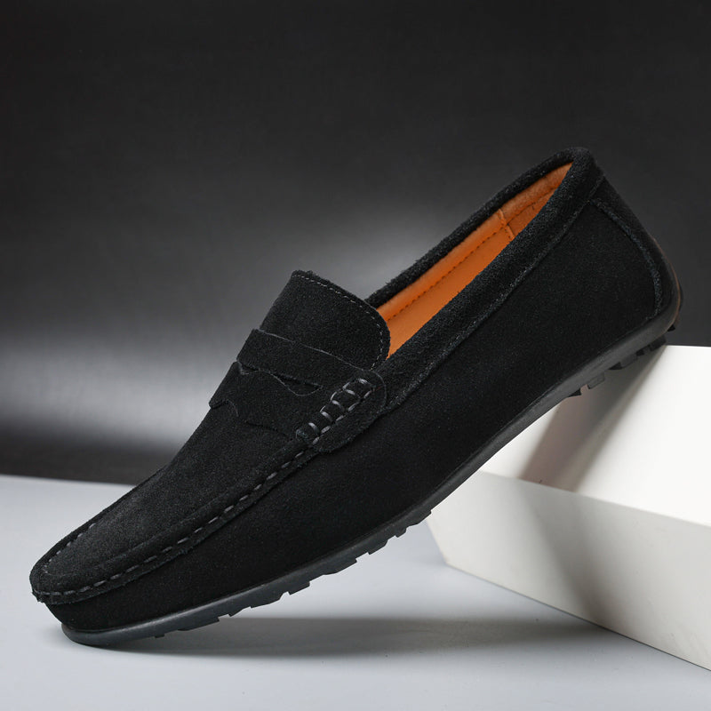 Retro Wildleder Herren Slipper