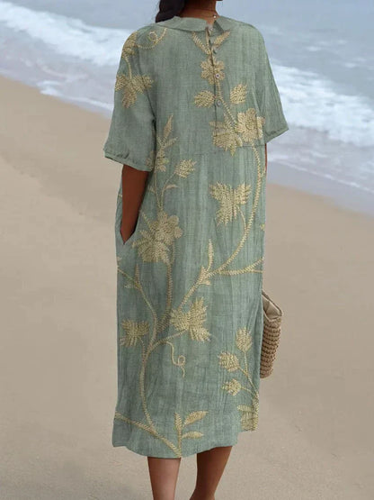 Van Elst Mode® | Sommerliches Blumenmuster Kleid