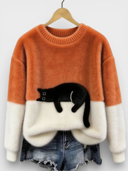 Luna™ | Hoodie mit Katzenprint