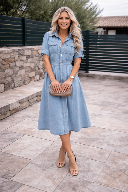 VIVIENNE | Tiffany - Denim Kleid