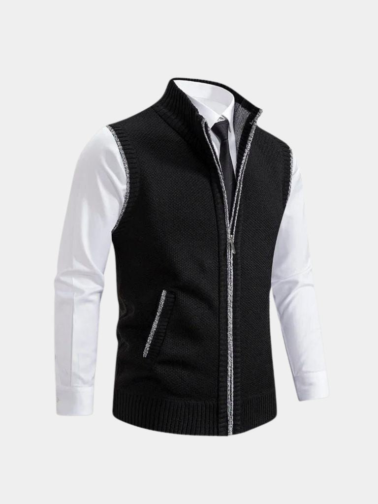 Johann | Elegantes Gilet mit Reißverschluss