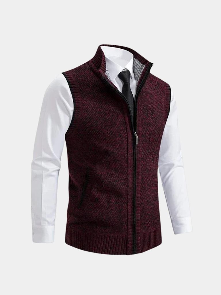 Johann | Elegantes Gilet mit Reißverschluss