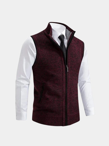 Johann | Elegantes Gilet mit Reißverschluss